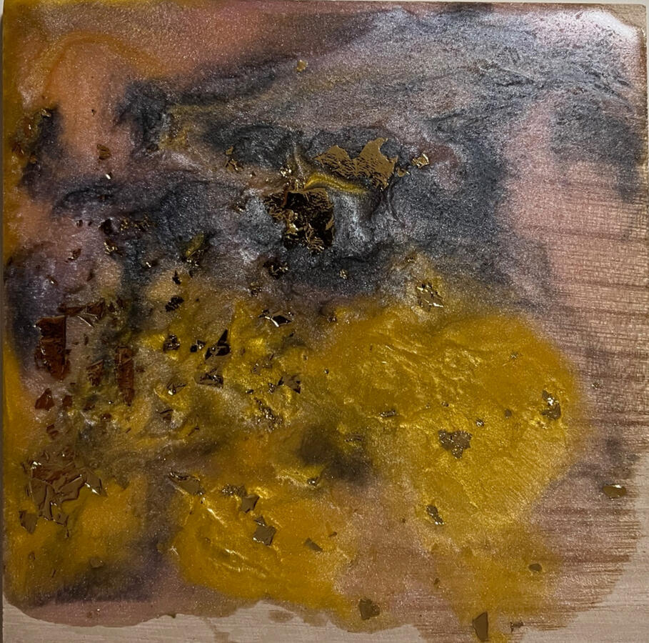 Resin on board - 15 x 15