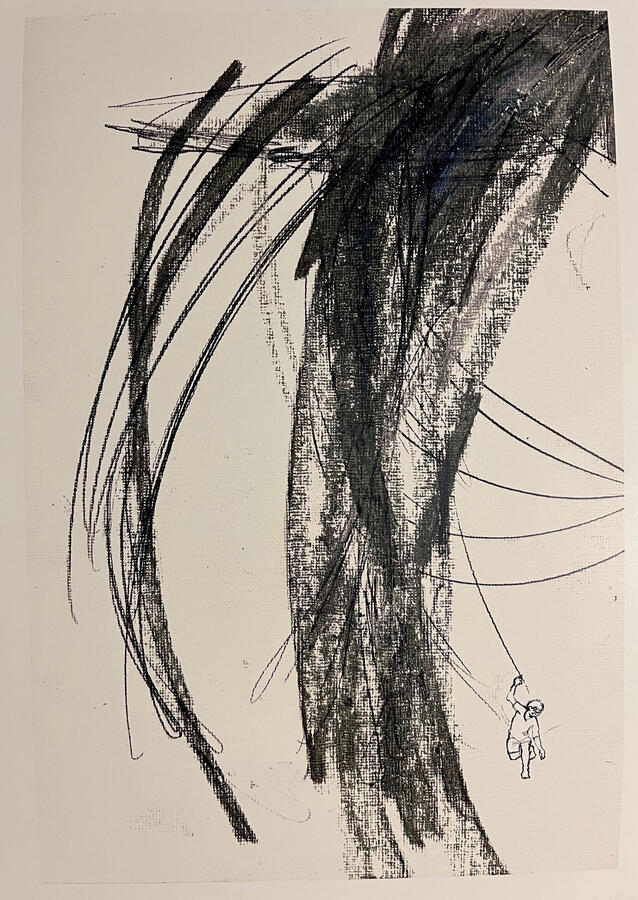 The Wish 1 - Oil pastel / Graphite Pencil - 40 x 30